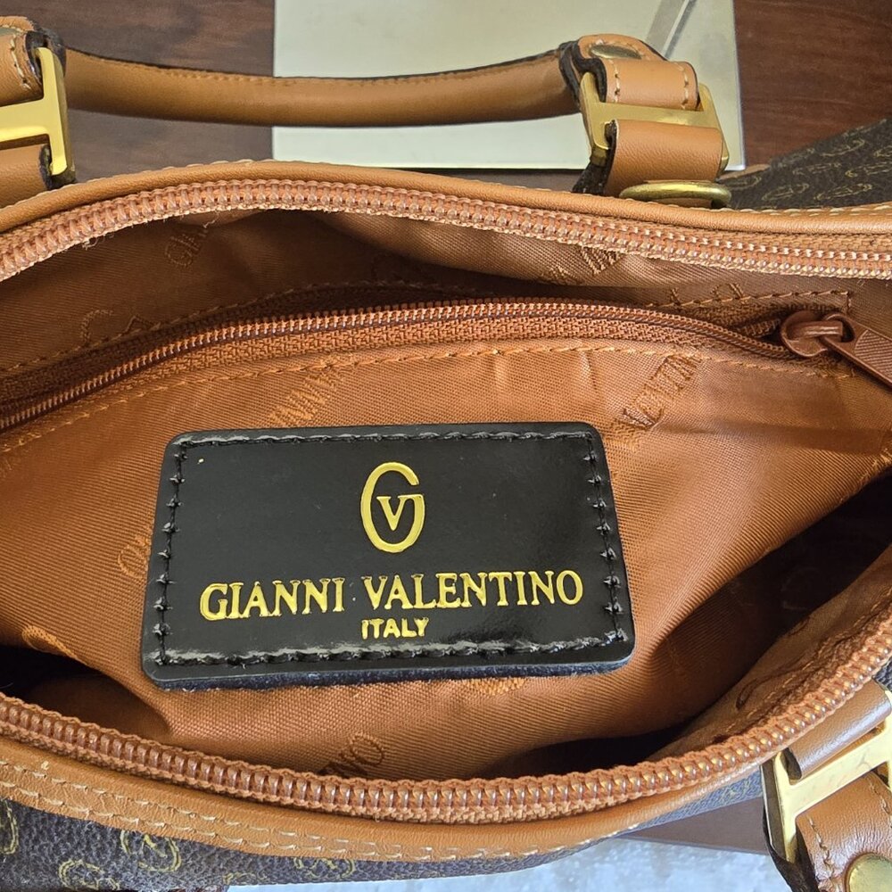 NWOT Gianni Valentino ~ Small Boston Handbag/Satchel ~ Made in Italy - Picture 8 of 9